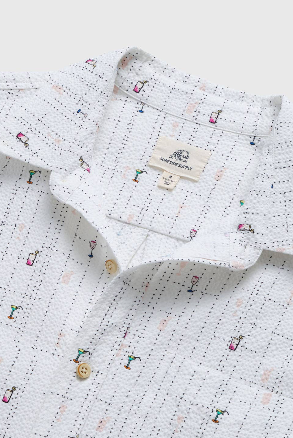 Joey Seersucker Cocktail Shirt-Men's Tops-Vixen Collection, Day Spa and Women's Boutique Located in Seattle, Washington