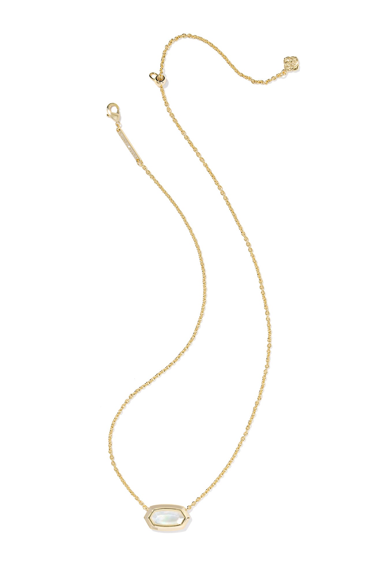 Elisa Bezel Short Pendant Necklace-Necklaces-Vixen Collection, Day Spa and Women's Boutique Located in Seattle, Washington