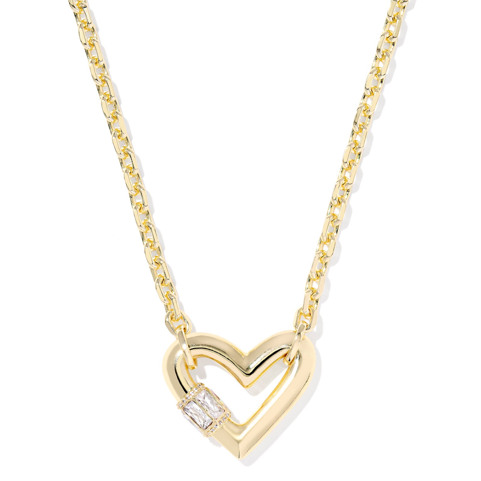 Emery Heart Short Pendant Necklace-Necklaces-Vixen Collection, Day Spa and Women's Boutique Located in Seattle, Washington
