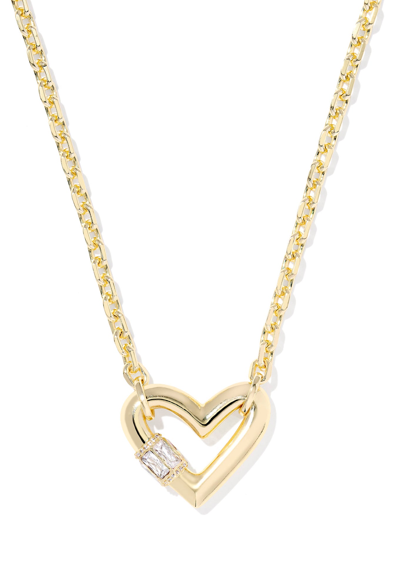Emery Heart Short Pendant Necklace-Necklaces-Vixen Collection, Day Spa and Women's Boutique Located in Seattle, Washington