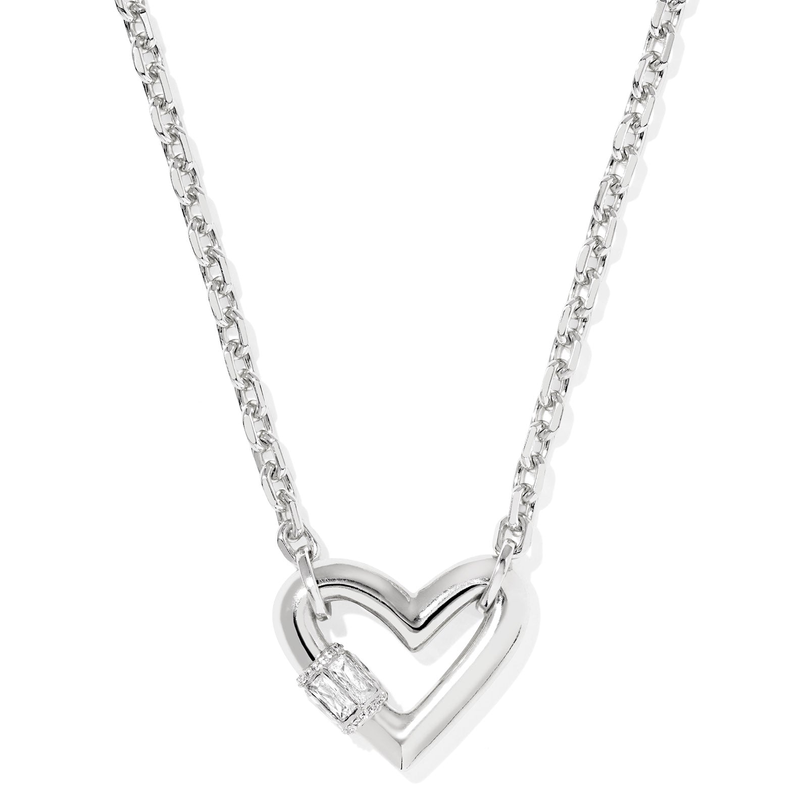 Emery Heart Short Pendant Necklace-Necklaces-Vixen Collection, Day Spa and Women's Boutique Located in Seattle, Washington