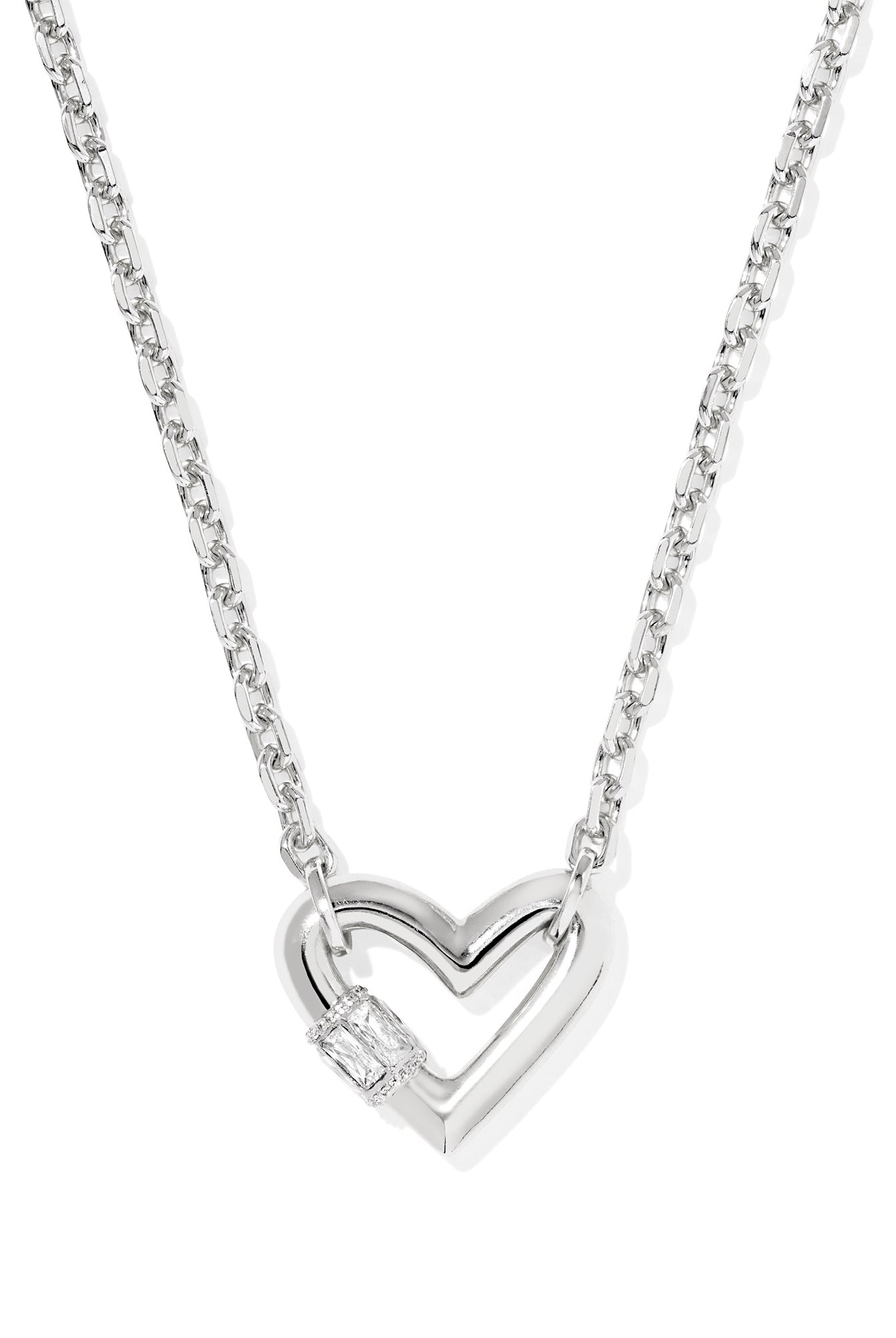 Emery Heart Short Pendant Necklace-Necklaces-Vixen Collection, Day Spa and Women's Boutique Located in Seattle, Washington
