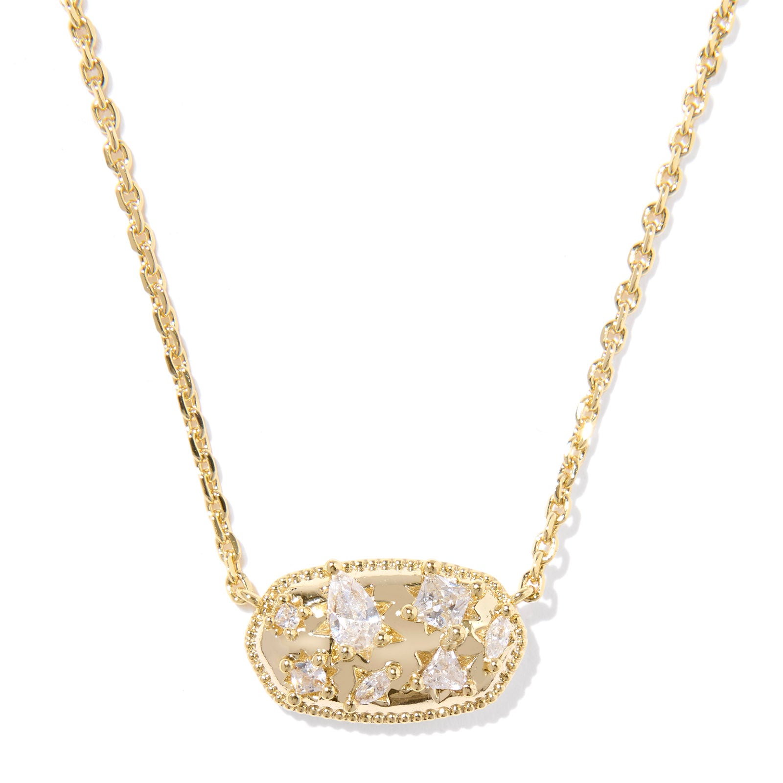 Holland Crystal Short Pendant Necklace-Necklaces-Vixen Collection, Day Spa and Women's Boutique Located in Seattle, Washington