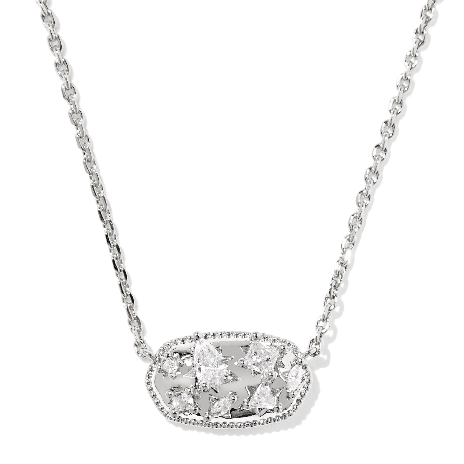 Holland Crystal Short Pendant Necklace-Necklaces-Vixen Collection, Day Spa and Women's Boutique Located in Seattle, Washington