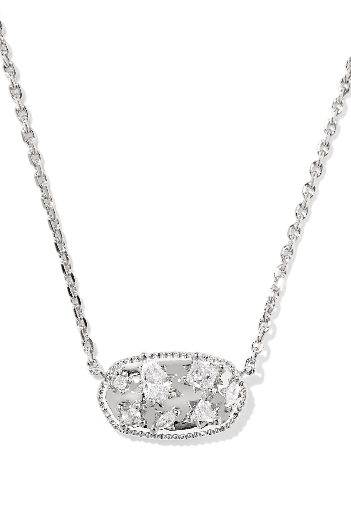 Holland Crystal Short Pendant Necklace-Necklaces-Vixen Collection, Day Spa and Women's Boutique Located in Seattle, Washington