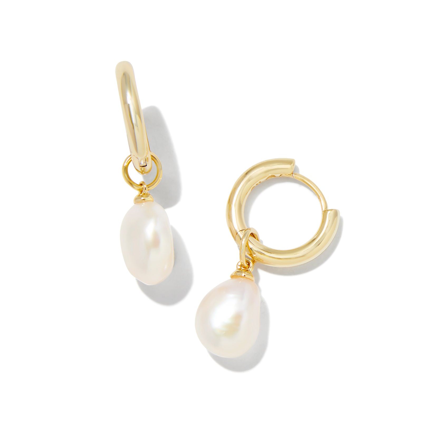 Willa Pearl Huggie Earrings-Earrings-Vixen Collection, Day Spa and Women's Boutique Located in Seattle, Washington