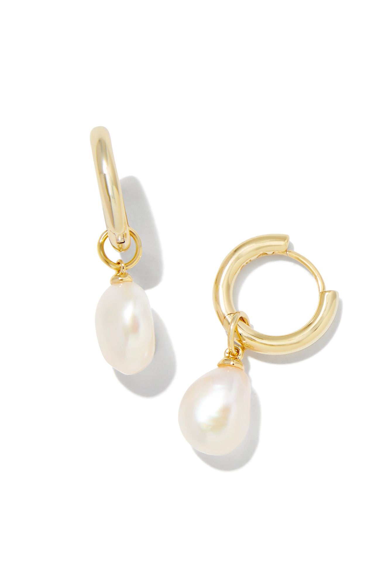 Willa Pearl Huggie Earrings-Earrings-Vixen Collection, Day Spa and Women's Boutique Located in Seattle, Washington