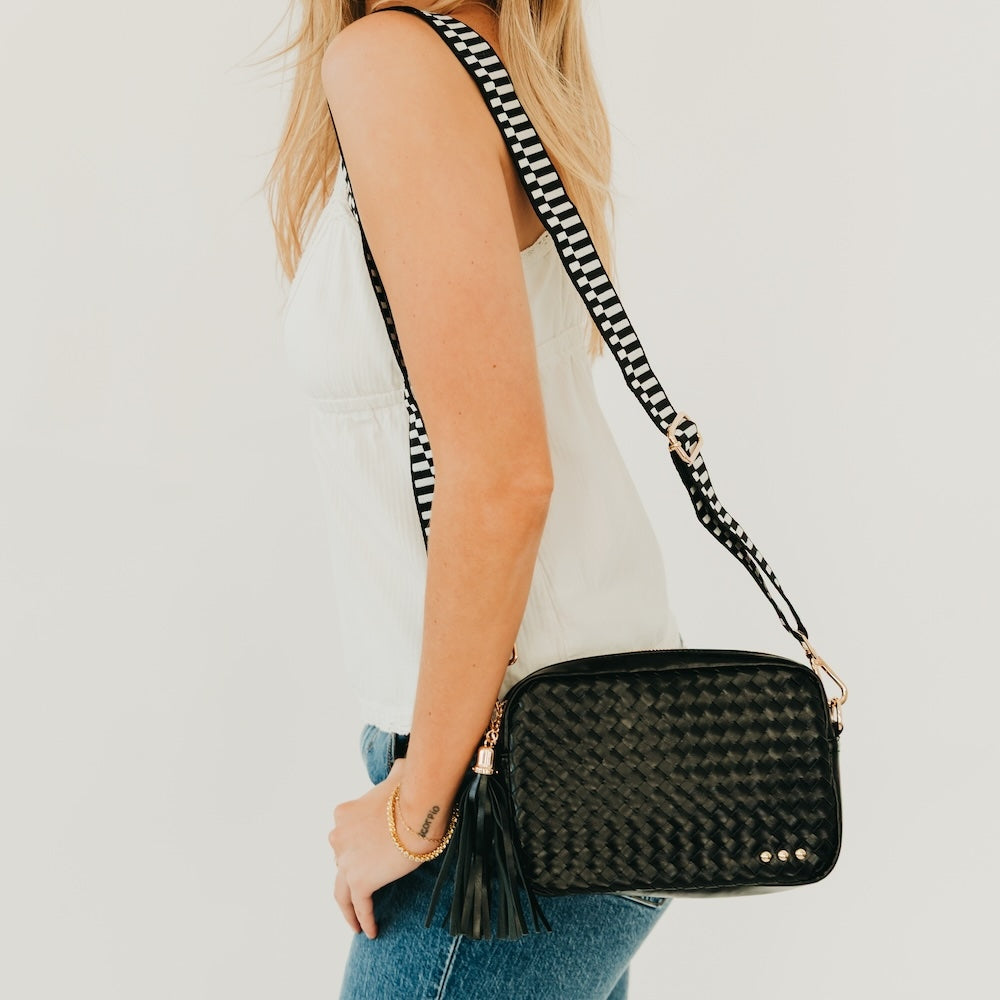 Woven Willow Camera Crossbody Bag-Bags + Wallets-Vixen Collection, Day Spa and Women's Boutique Located in Seattle, Washington