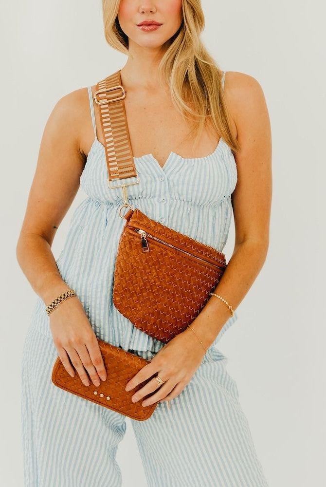 Westlyn Woven Bum Bag-Bags + Wallets-Vixen Collection, Day Spa and Women's Boutique Located in Seattle, Washington