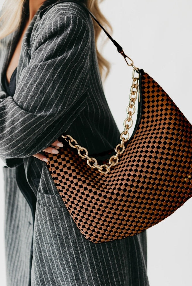 Sienna Slouchy Woven Shoulder Bag-Bags + Wallets-Vixen Collection, Day Spa and Women's Boutique Located in Seattle, Washington