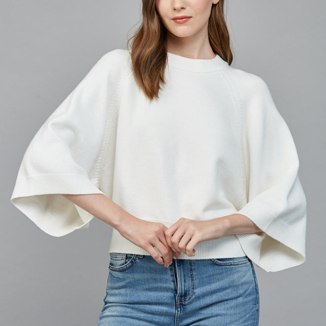 The Chantilly Wide Sleeve Sweater-Tops-Vixen Collection, Day Spa and Women's Boutique Located in Seattle, Washington