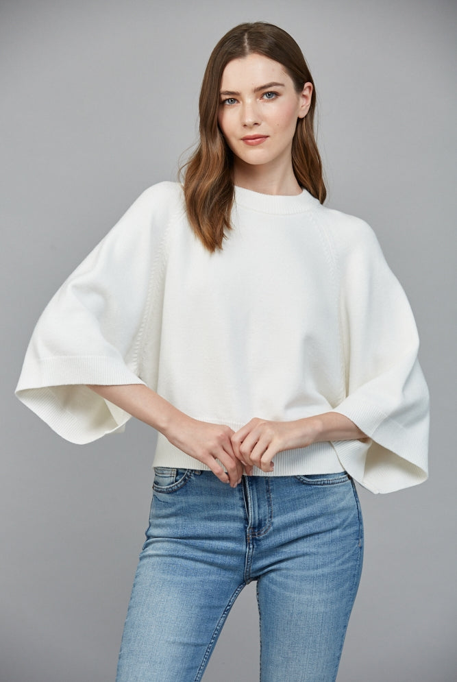 The Chantilly Wide Sleeve Sweater-Tops-Vixen Collection, Day Spa and Women's Boutique Located in Seattle, Washington