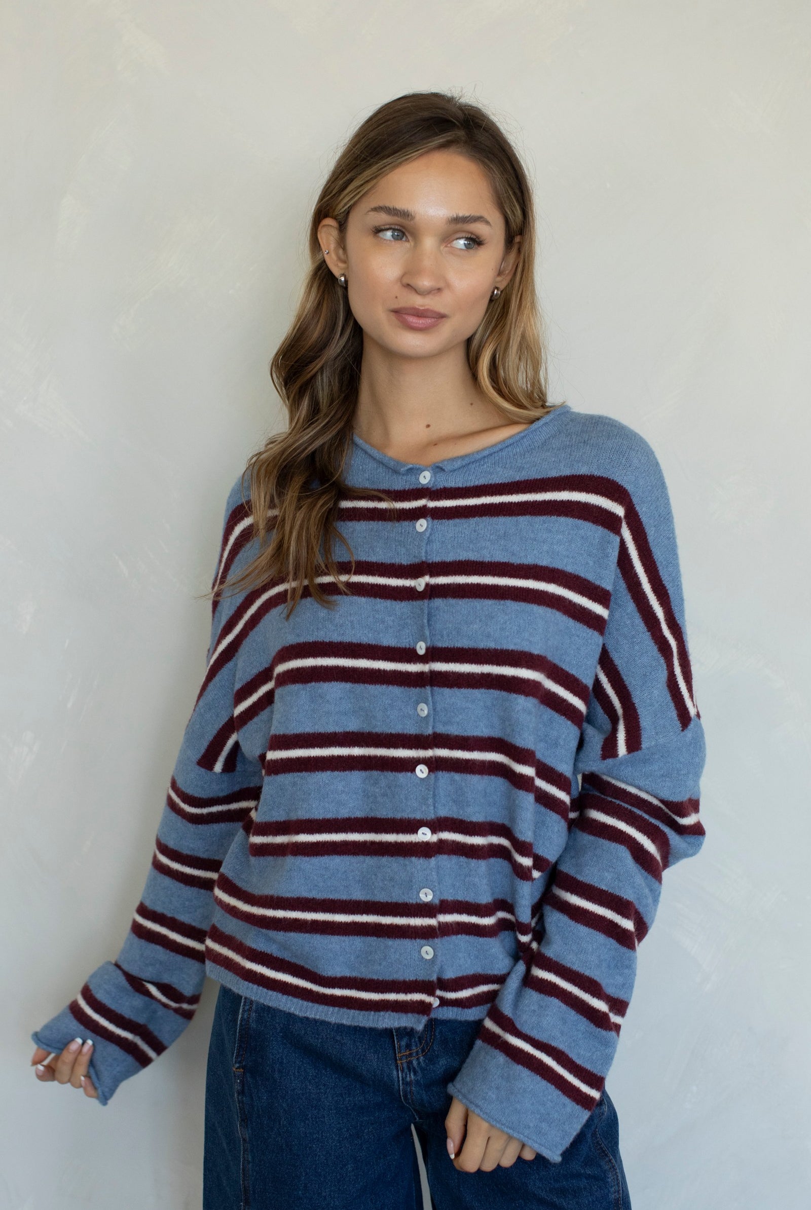 Varsity Piper Cardigan-Tops-Vixen Collection, Day Spa and Women's Boutique Located in Seattle, Washington
