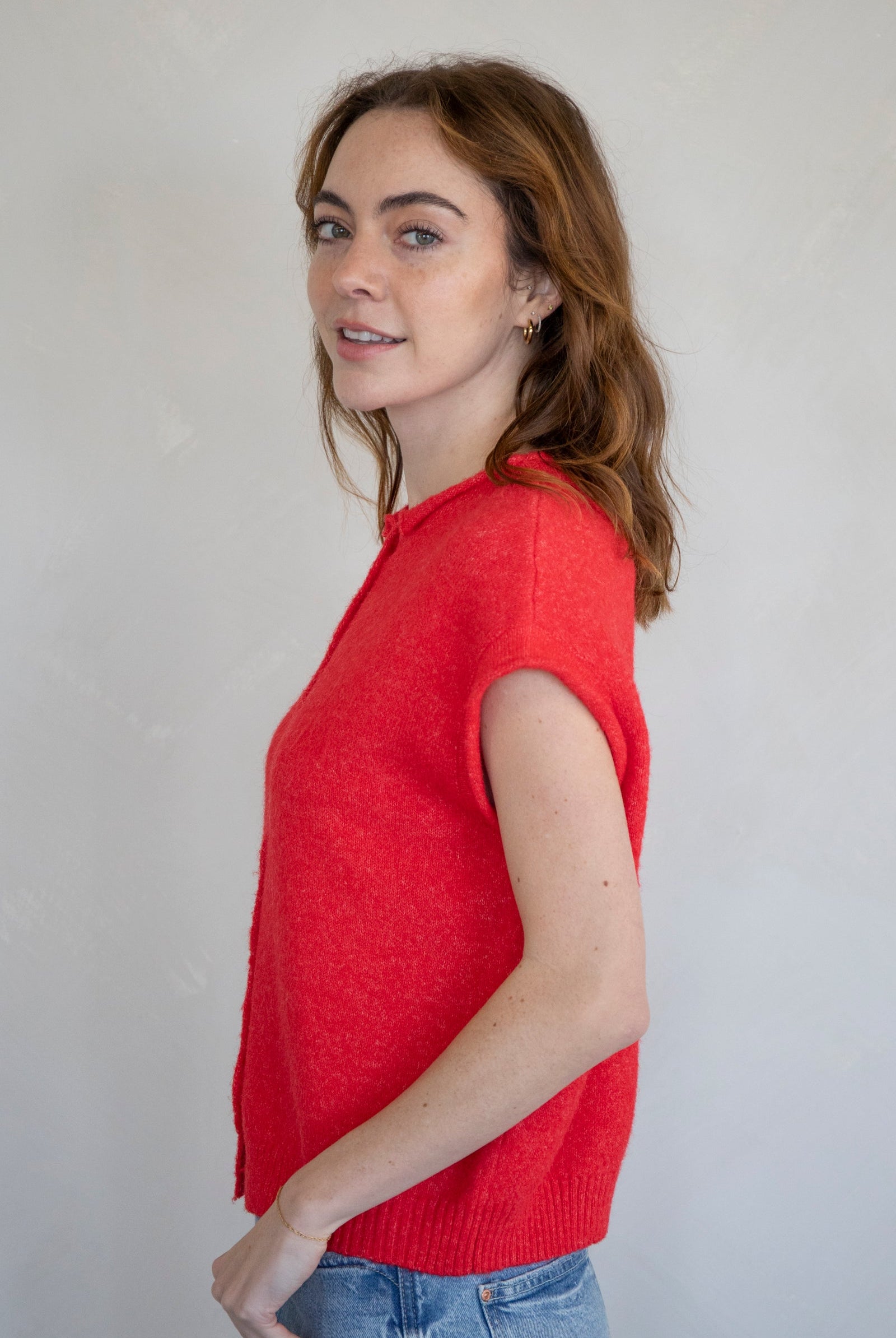 Sleeveless Piper Cardigan-Sweaters-Vixen Collection, Day Spa and Women's Boutique Located in Seattle, Washington