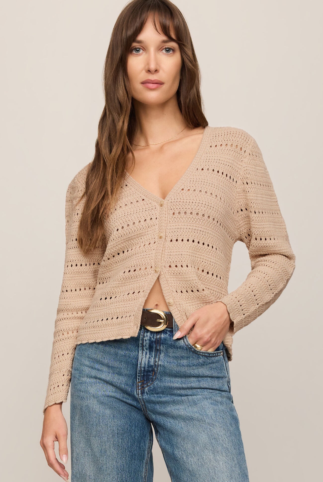 Aven Crochet Cardigan-Sweaters-Vixen Collection, Day Spa and Women's Boutique Located in Seattle, Washington