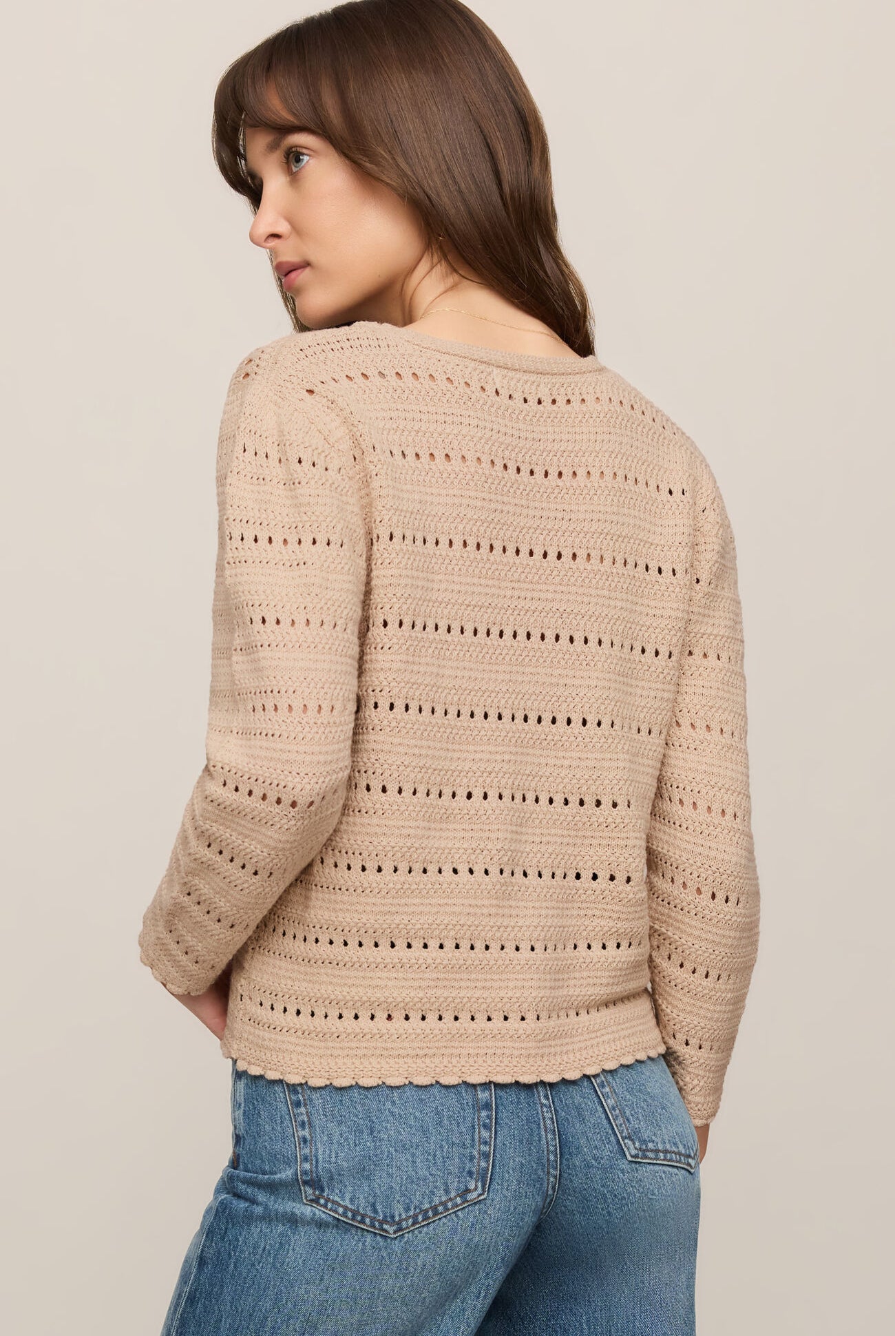 Aven Crochet Cardigan-Sweaters-Vixen Collection, Day Spa and Women's Boutique Located in Seattle, Washington