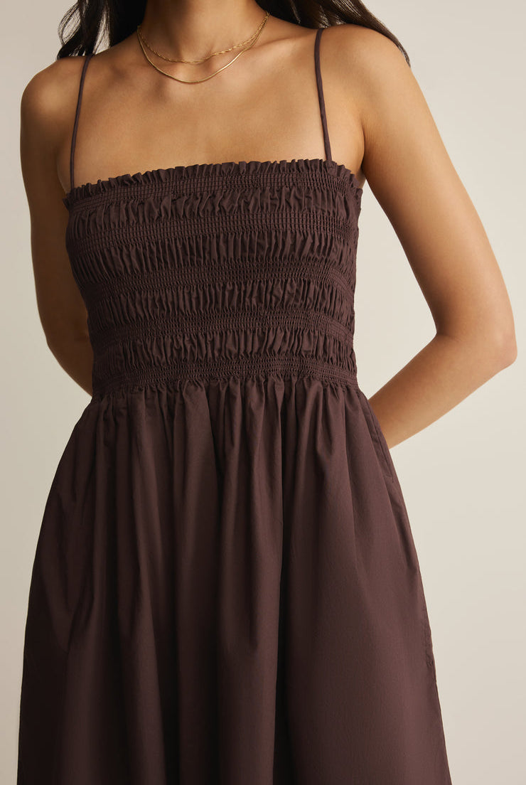 Cornelia Poplin Midi Dress-One Pieces-Vixen Collection, Day Spa and Women's Boutique Located in Seattle, Washington