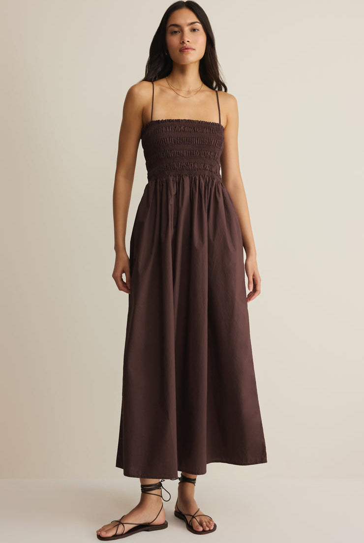 Cornelia Poplin Midi Dress-One Pieces-Vixen Collection, Day Spa and Women's Boutique Located in Seattle, Washington