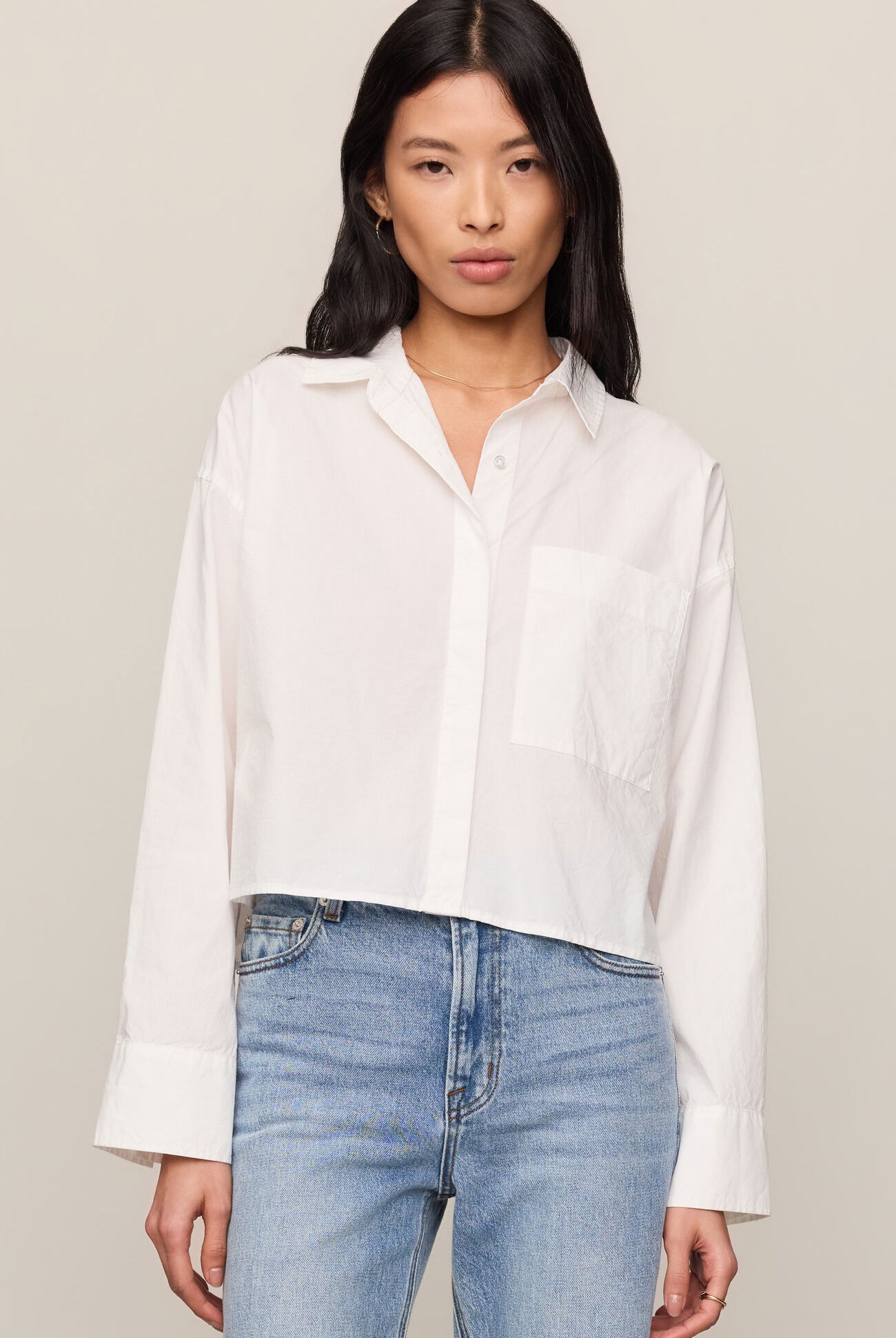 Favorite Button Up Top-Long Sleeves-Vixen Collection, Day Spa and Women's Boutique Located in Seattle, Washington