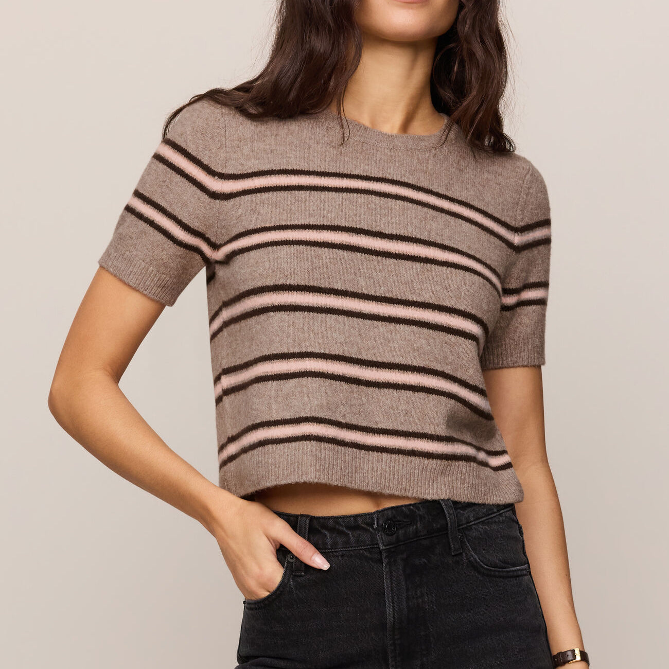 Gatewood Stripe Sweater-Sweaters-Vixen Collection, Day Spa and Women's Boutique Located in Seattle, Washington