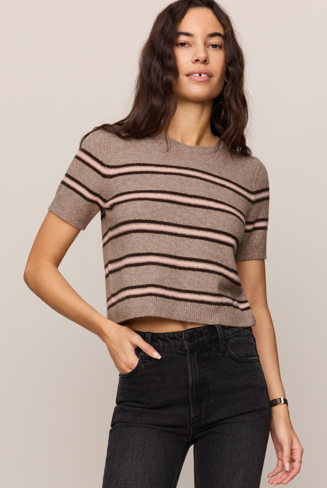 Gatewood Stripe Sweater-Sweaters-Vixen Collection, Day Spa and Women's Boutique Located in Seattle, Washington