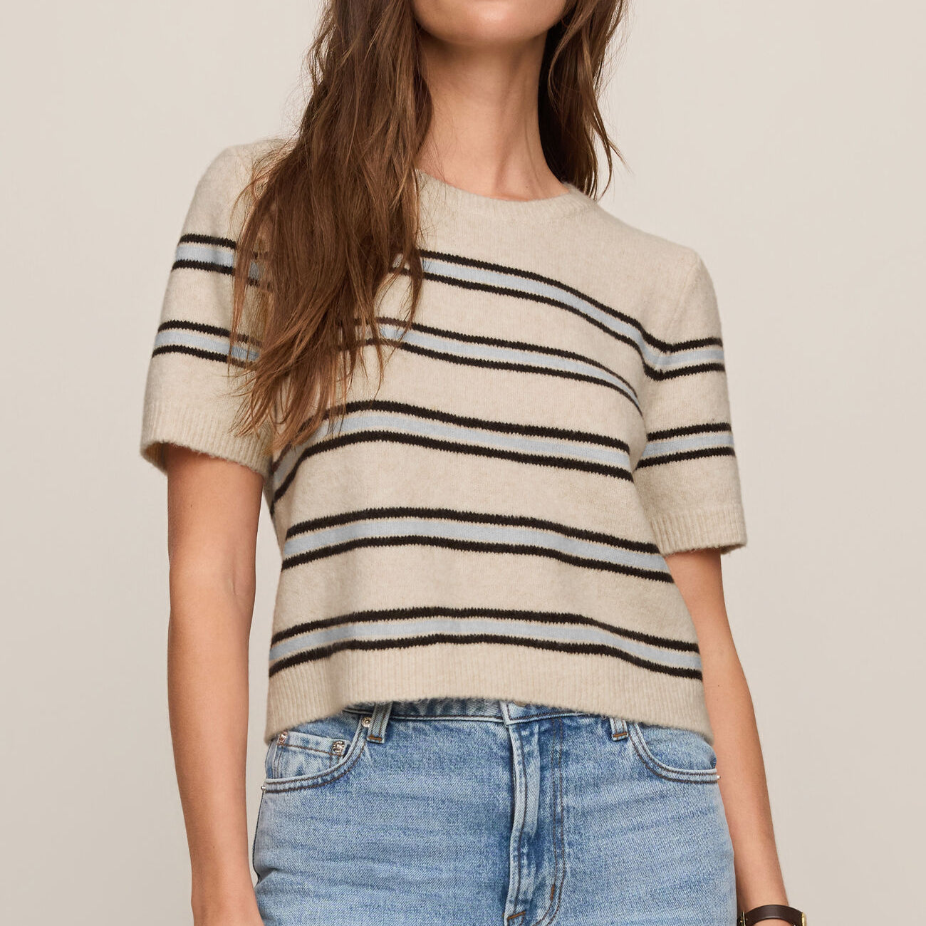 Gatewood Stripe Sweater-Sweaters-Vixen Collection, Day Spa and Women's Boutique Located in Seattle, Washington
