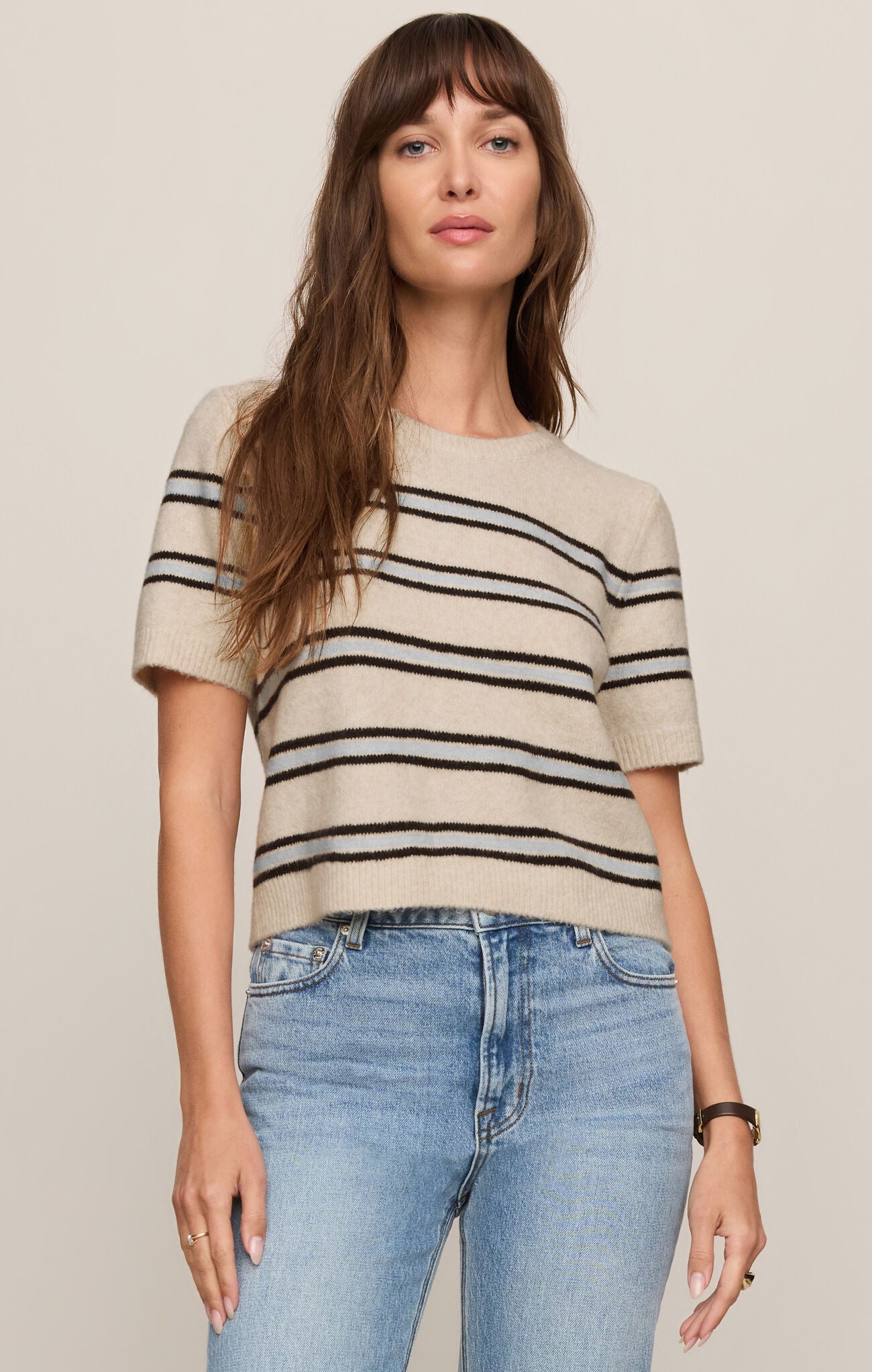 Gatewood Stripe Sweater-Sweaters-Vixen Collection, Day Spa and Women's Boutique Located in Seattle, Washington
