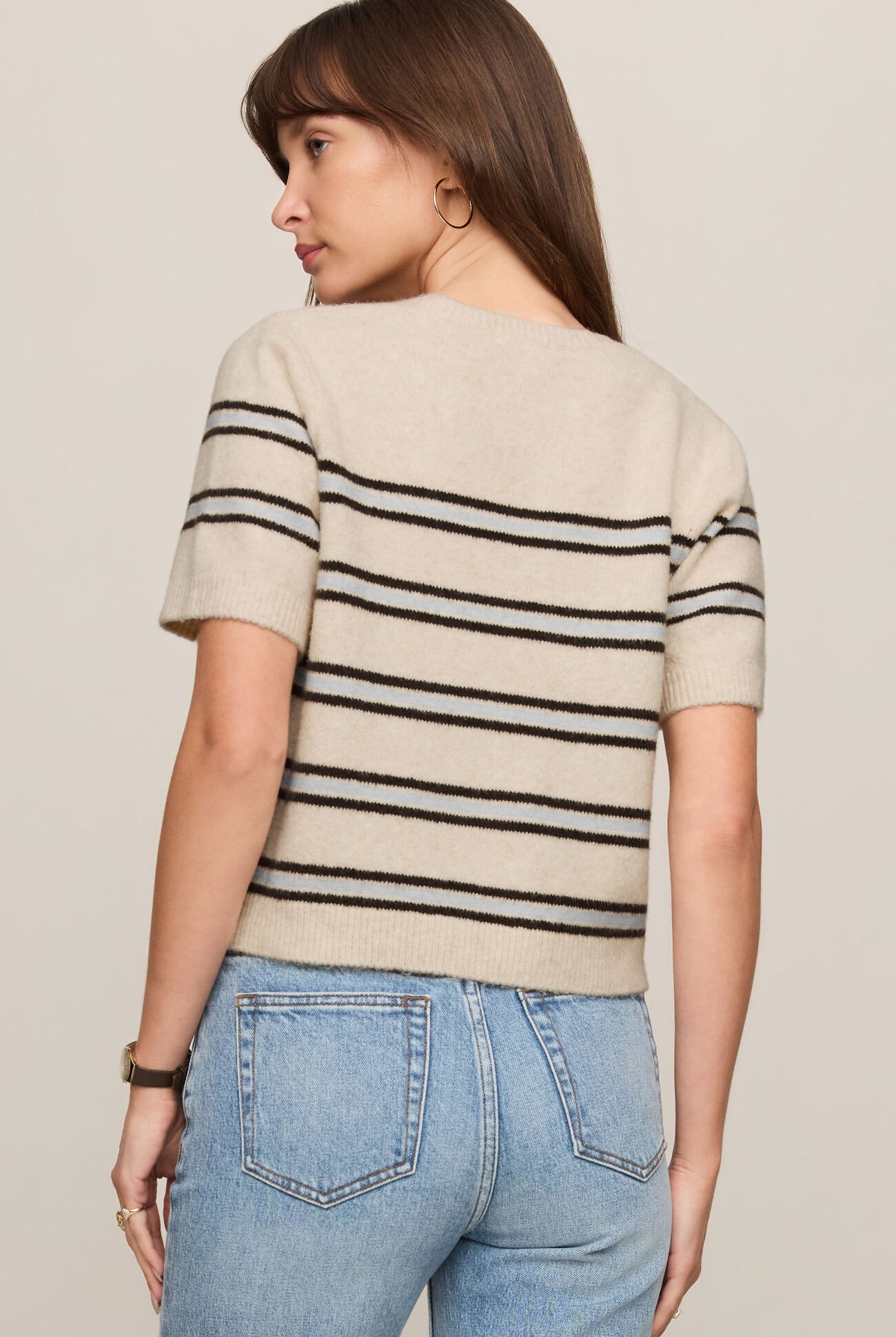 Gatewood Stripe Sweater-Sweaters-Vixen Collection, Day Spa and Women's Boutique Located in Seattle, Washington