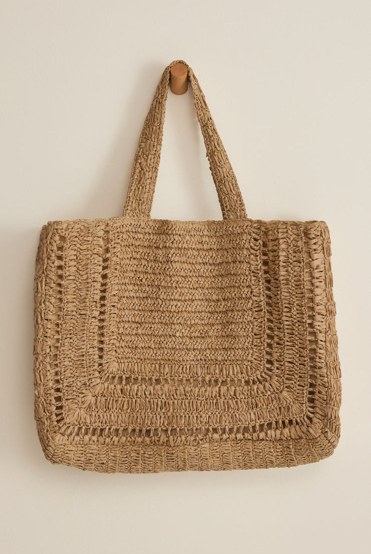 Hideaway Raffia Tote-Accessories-Vixen Collection, Day Spa and Women's Boutique Located in Seattle, Washington