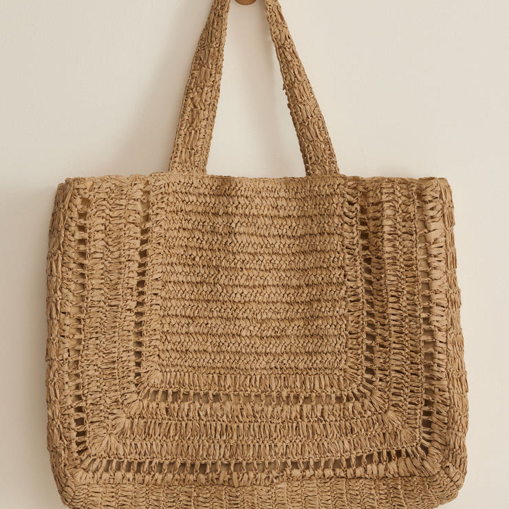 Hideaway Raffia Tote-Accessories-Vixen Collection, Day Spa and Women's Boutique Located in Seattle, Washington