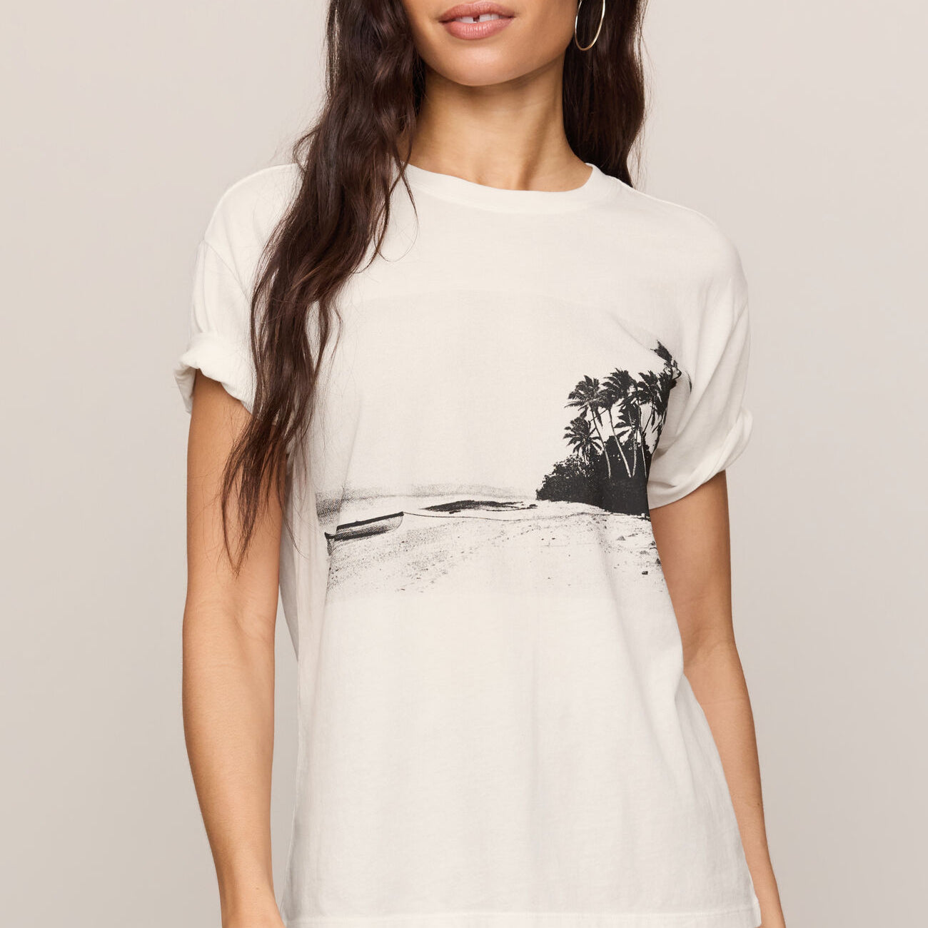 La Playa Boyfriend Tee-Short Sleeves-Vixen Collection, Day Spa and Women's Boutique Located in Seattle, Washington