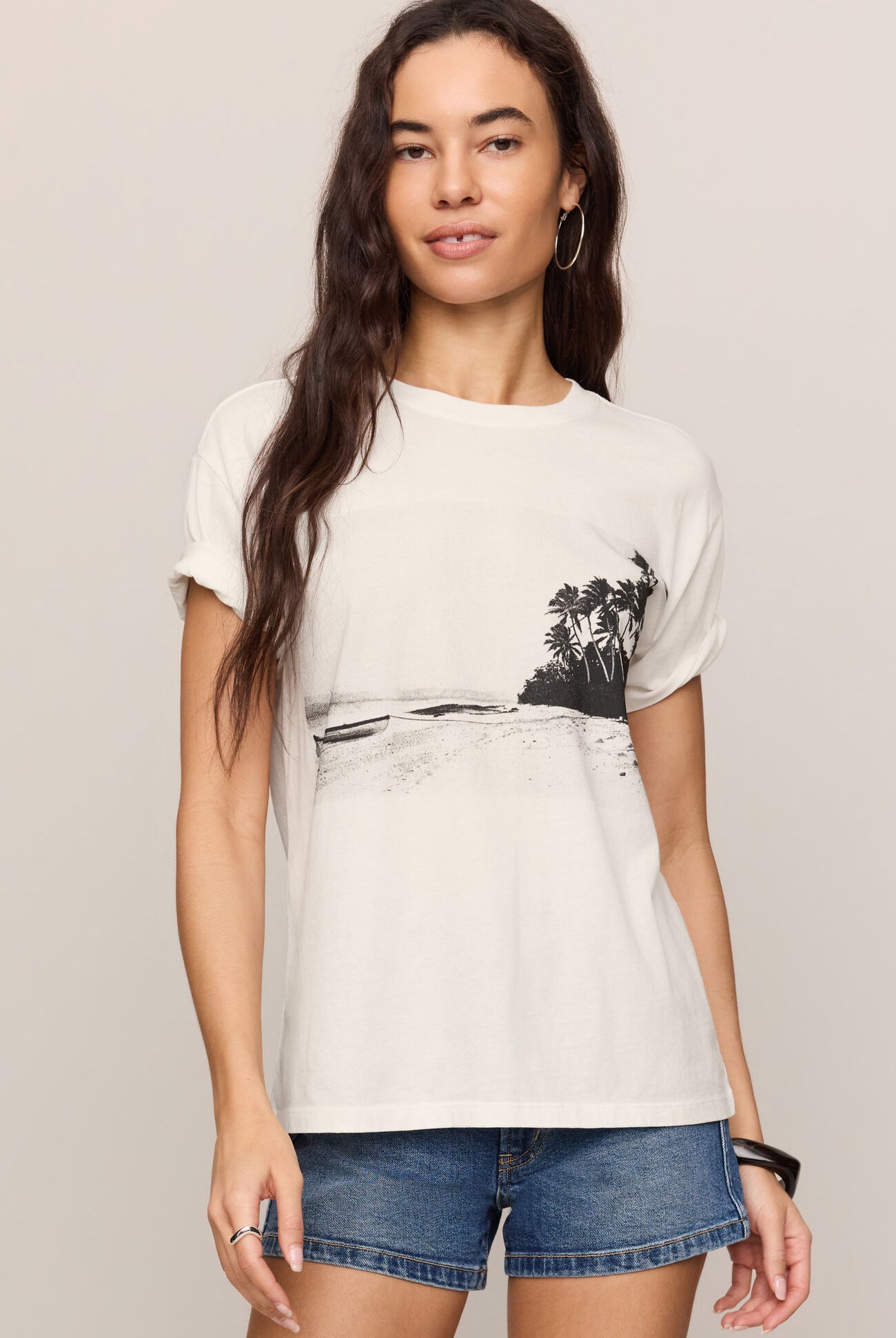 La Playa Boyfriend Tee-Short Sleeves-Vixen Collection, Day Spa and Women's Boutique Located in Seattle, Washington