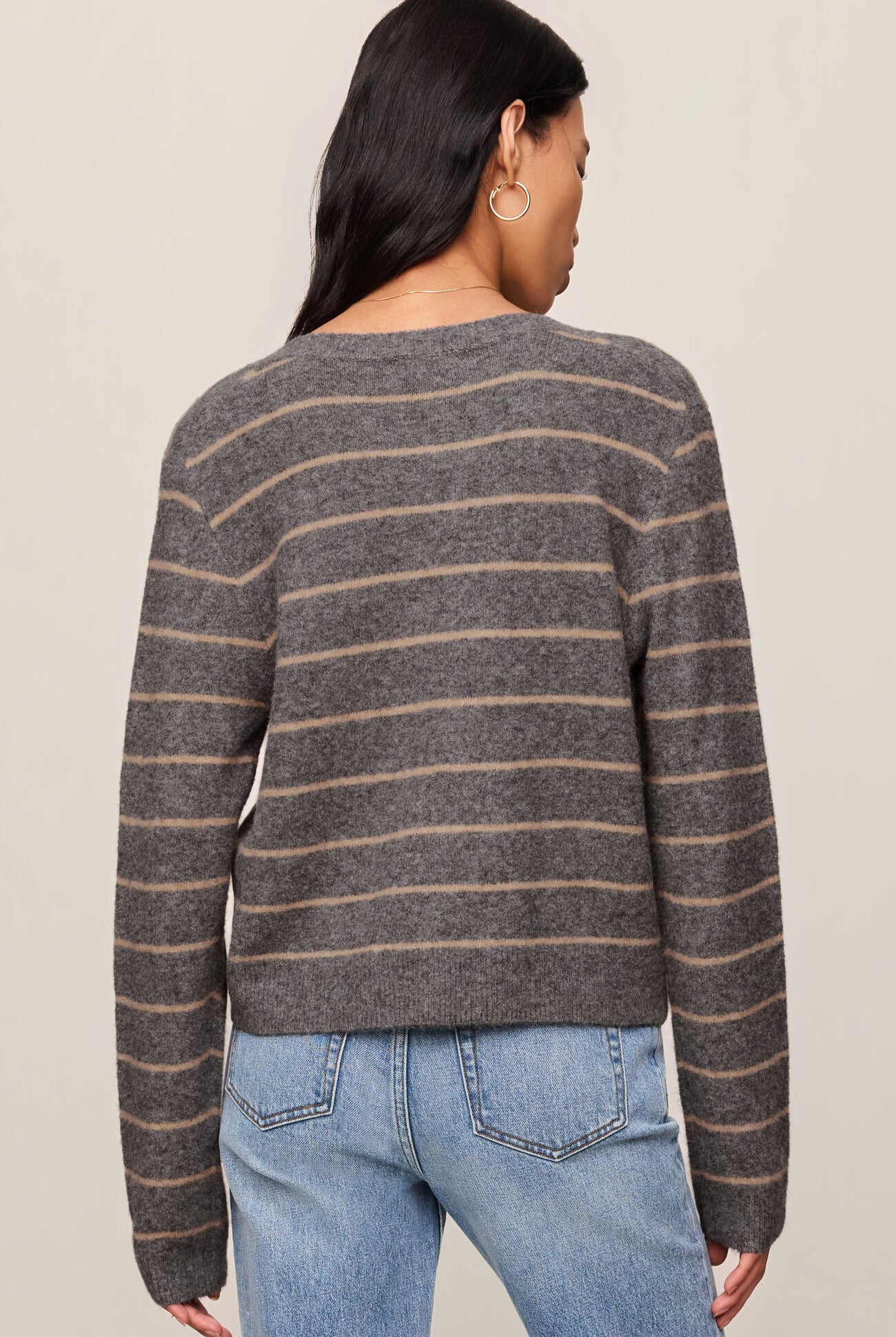Medina Stripe Cardigan-Sweaters-Vixen Collection, Day Spa and Women's Boutique Located in Seattle, Washington