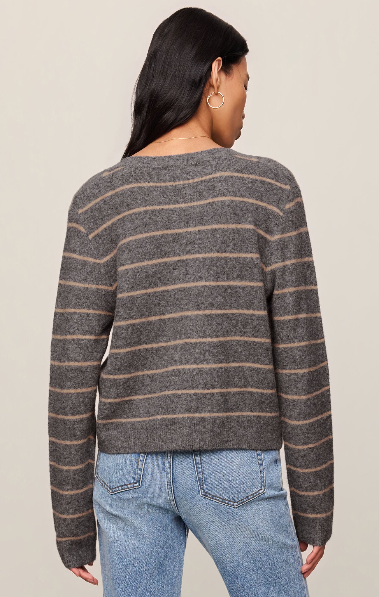 Medina Stripe Cardigan-Sweaters-Vixen Collection, Day Spa and Women's Boutique Located in Seattle, Washington