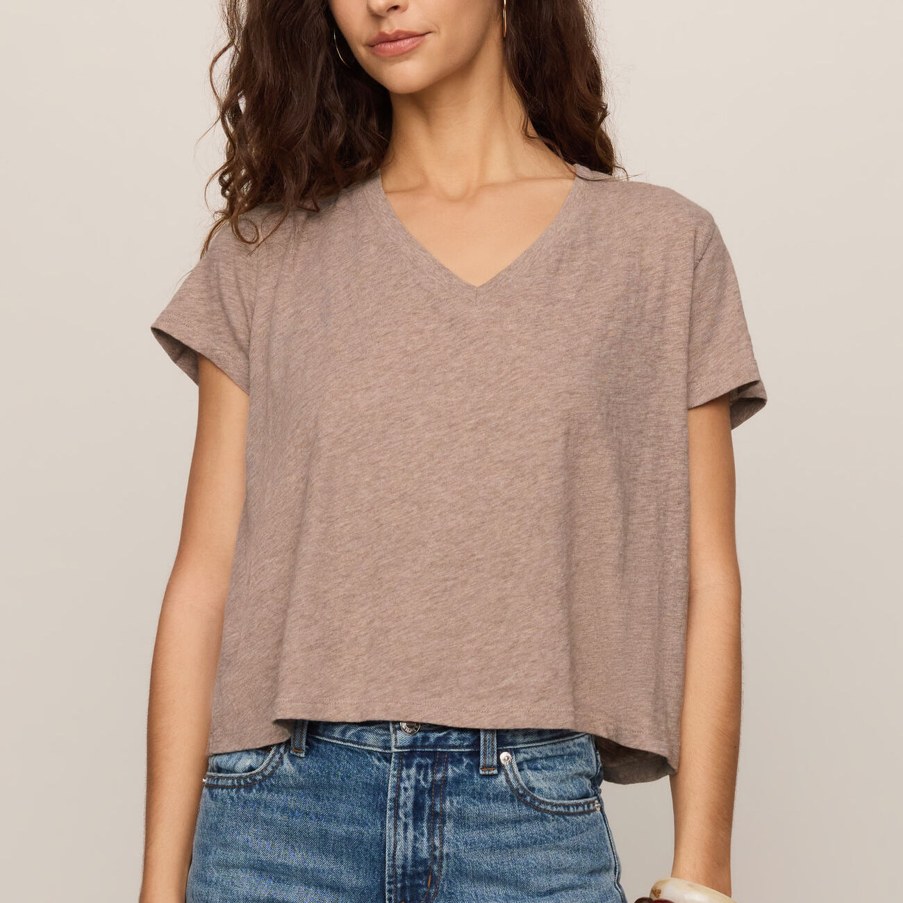 Nomad V-Neck Tee-Short Sleeves-Vixen Collection, Day Spa and Women's Boutique Located in Seattle, Washington