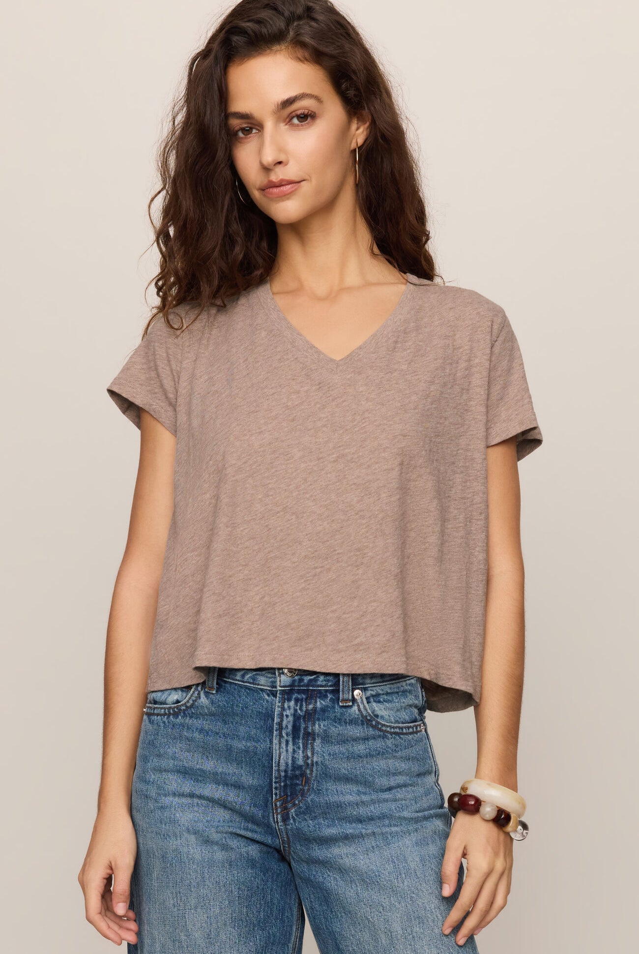 Nomad V-Neck Tee-Short Sleeves-Vixen Collection, Day Spa and Women's Boutique Located in Seattle, Washington
