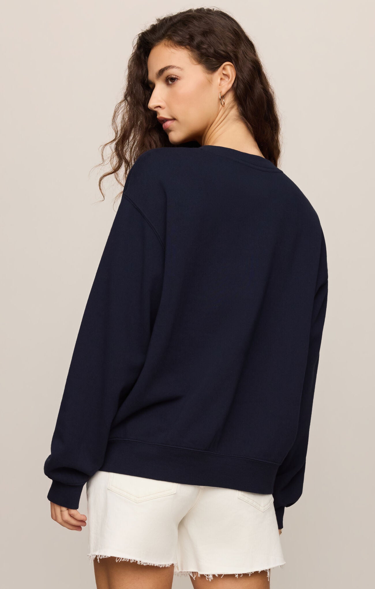 Seaside Boyfriend Sweatshirt-Sweatshirts-Vixen Collection, Day Spa and Women's Boutique Located in Seattle, Washington