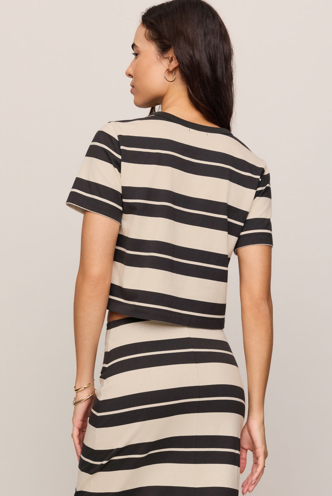 Stellan Striped Tee-Short Sleeves-Vixen Collection, Day Spa and Women's Boutique Located in Seattle, Washington