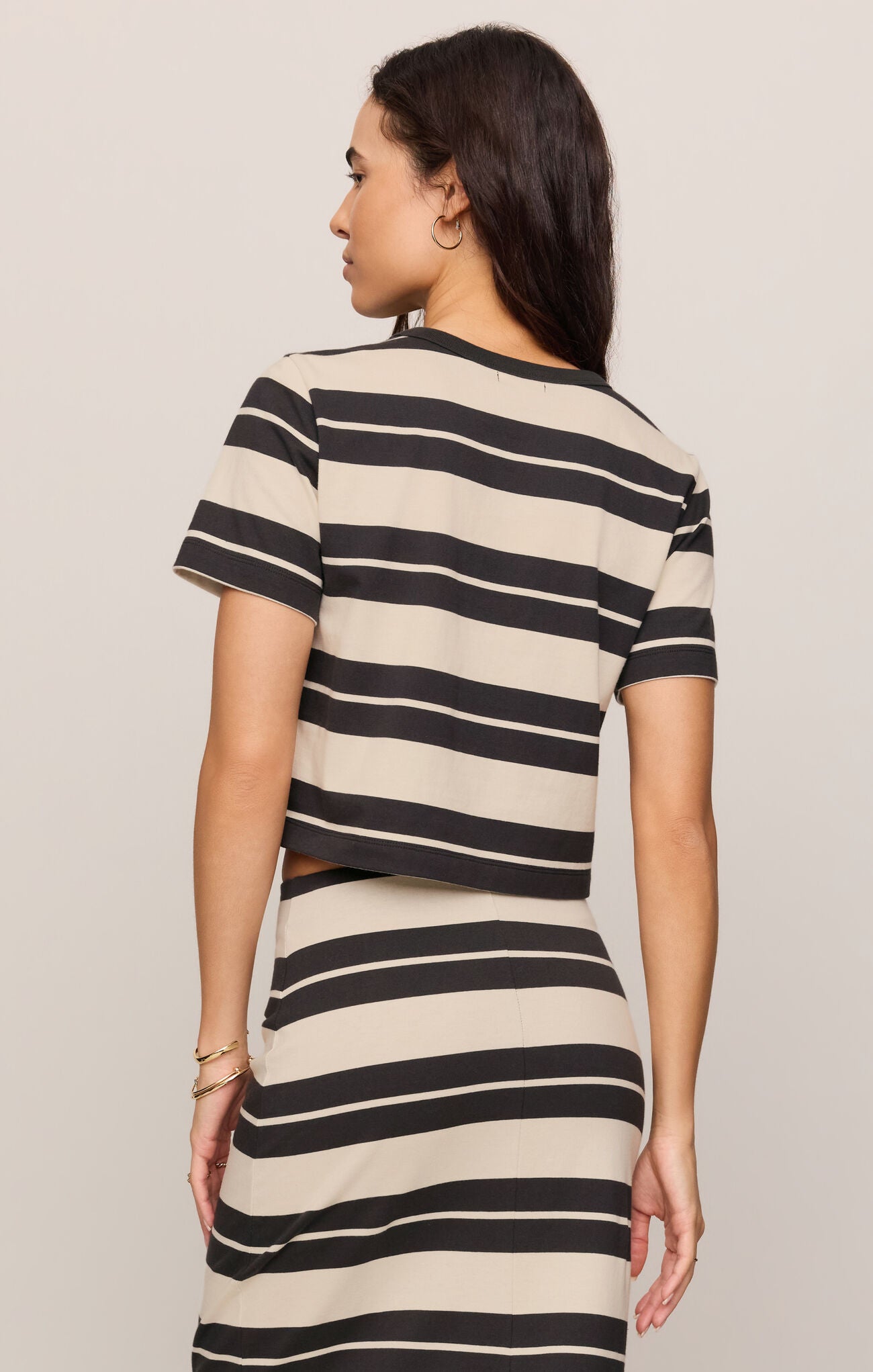 Stellan Striped Tee-Short Sleeves-Vixen Collection, Day Spa and Women's Boutique Located in Seattle, Washington