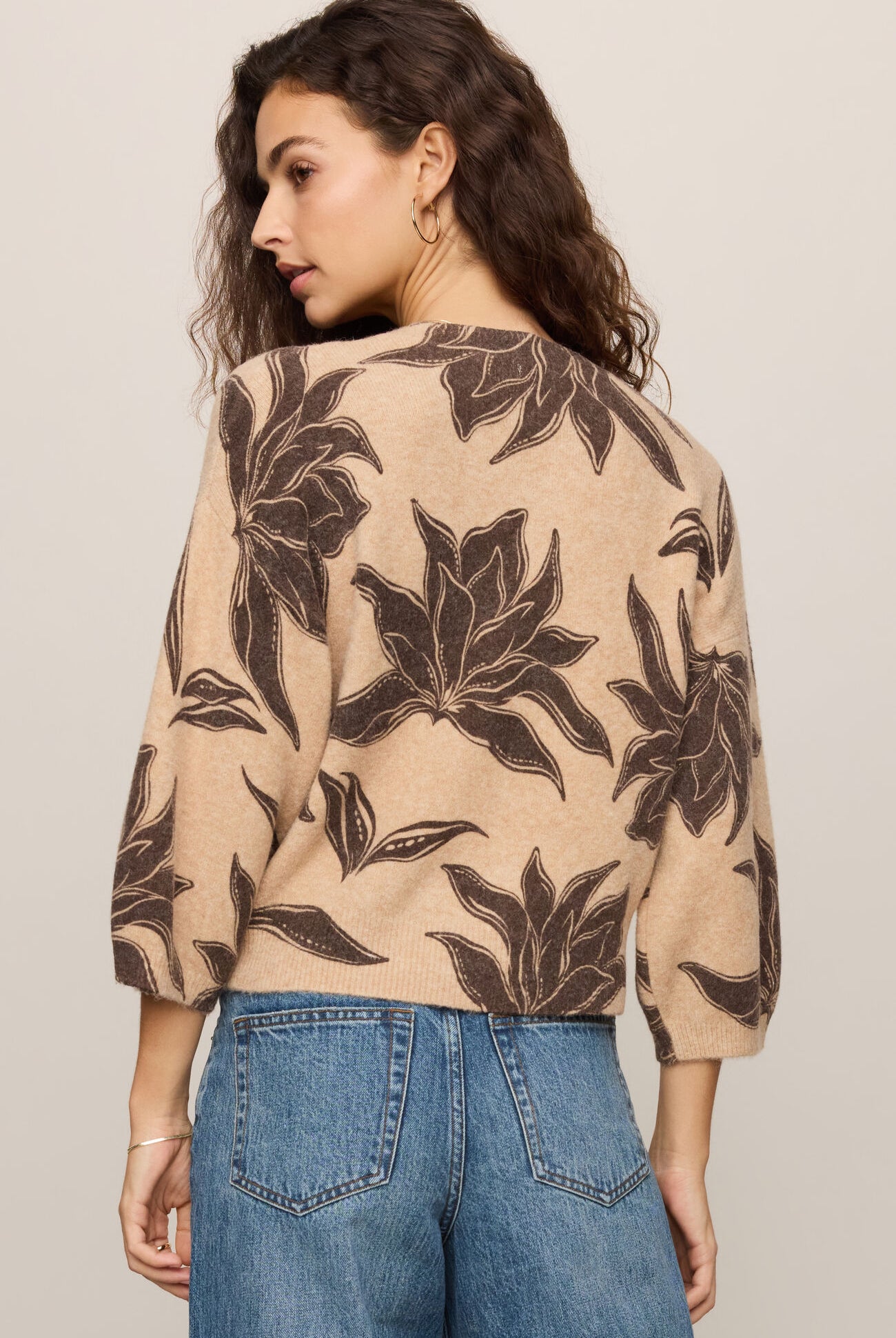 Valor Floral Cardigan-Sweaters-Vixen Collection, Day Spa and Women's Boutique Located in Seattle, Washington