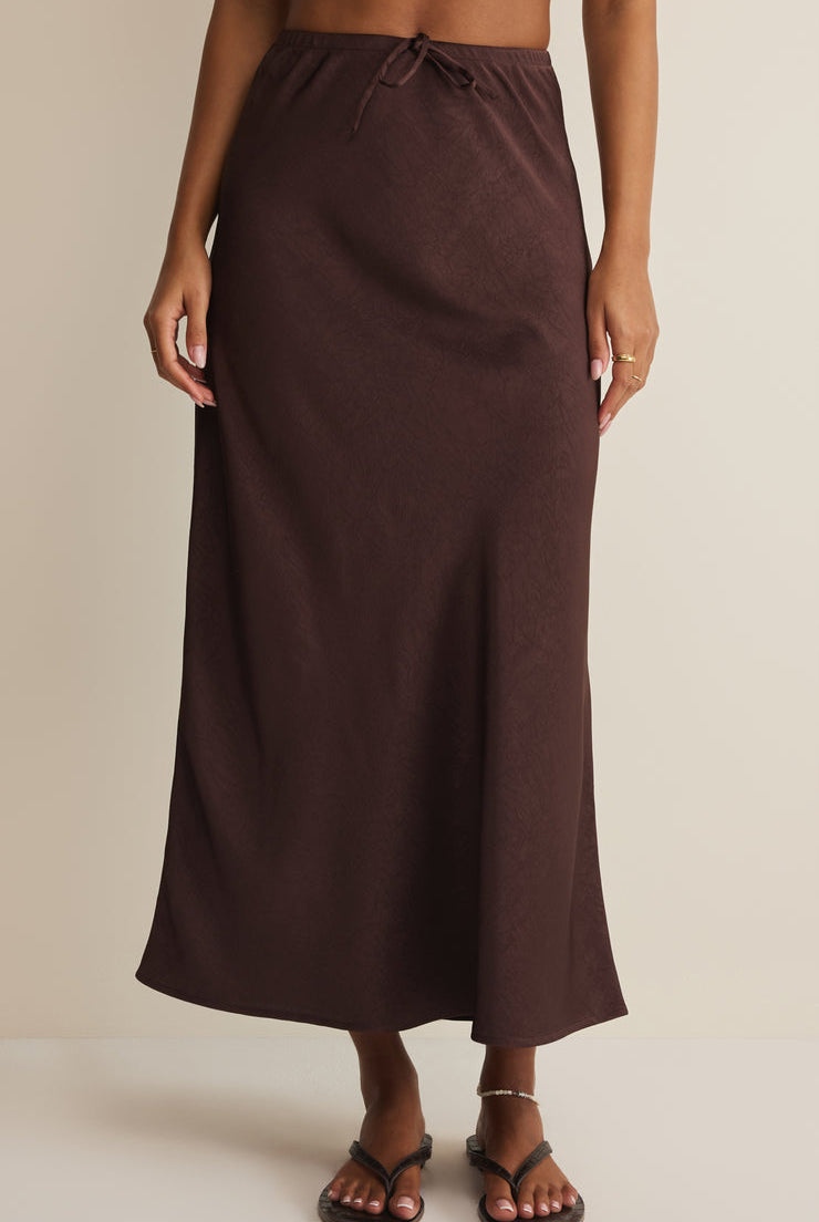 Viva Satin Midi Skirt-Bottoms-Vixen Collection, Day Spa and Women's Boutique Located in Seattle, Washington
