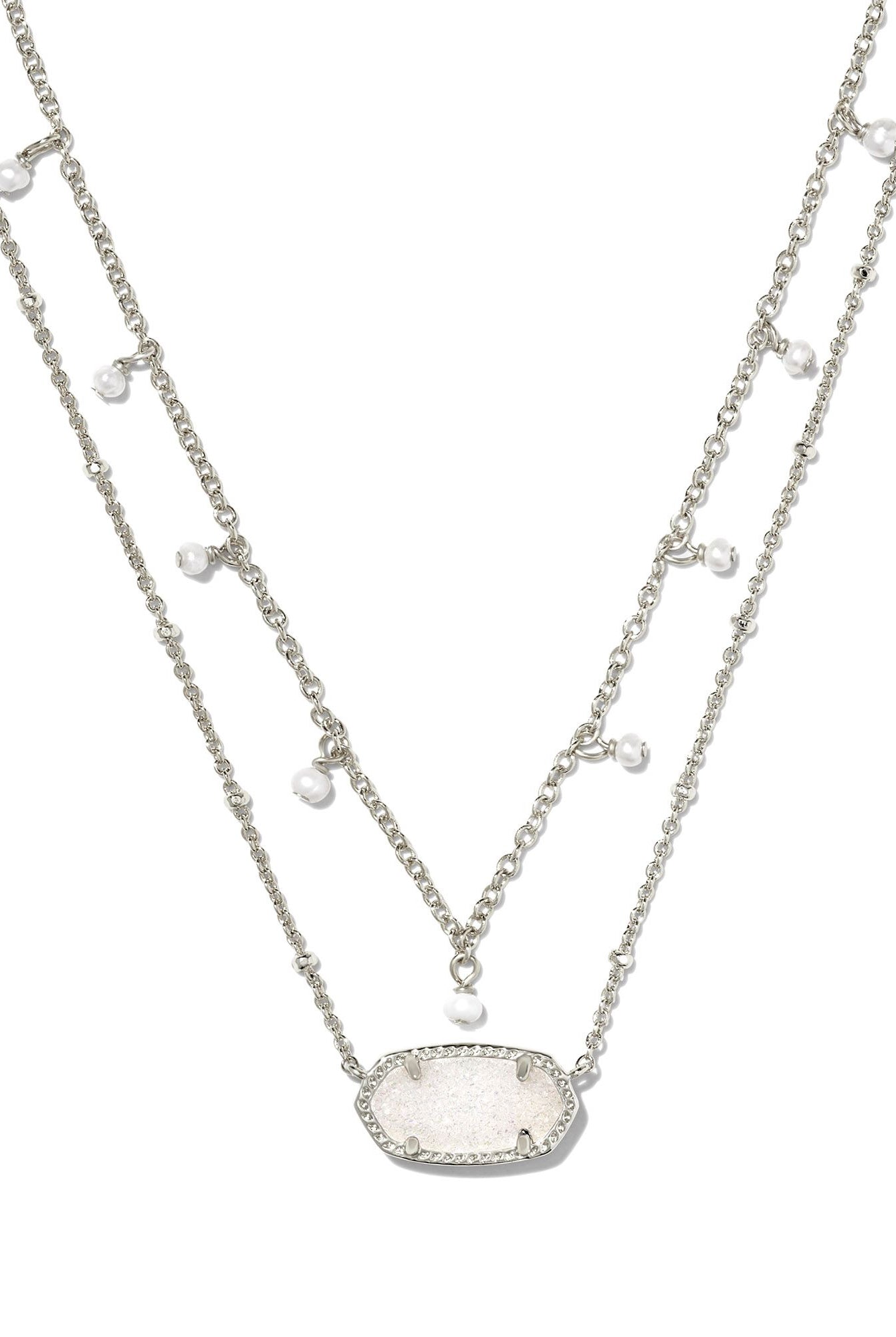 Elisa Pearl Multi Strand Necklace-Accessories-Vixen Collection, Day Spa and Women's Boutique Located in Seattle, Washington