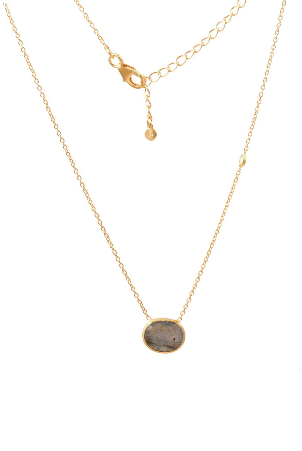 Labradorite Oval Pendant-Necklaces-Vixen Collection, Day Spa and Women's Boutique Located in Seattle, Washington