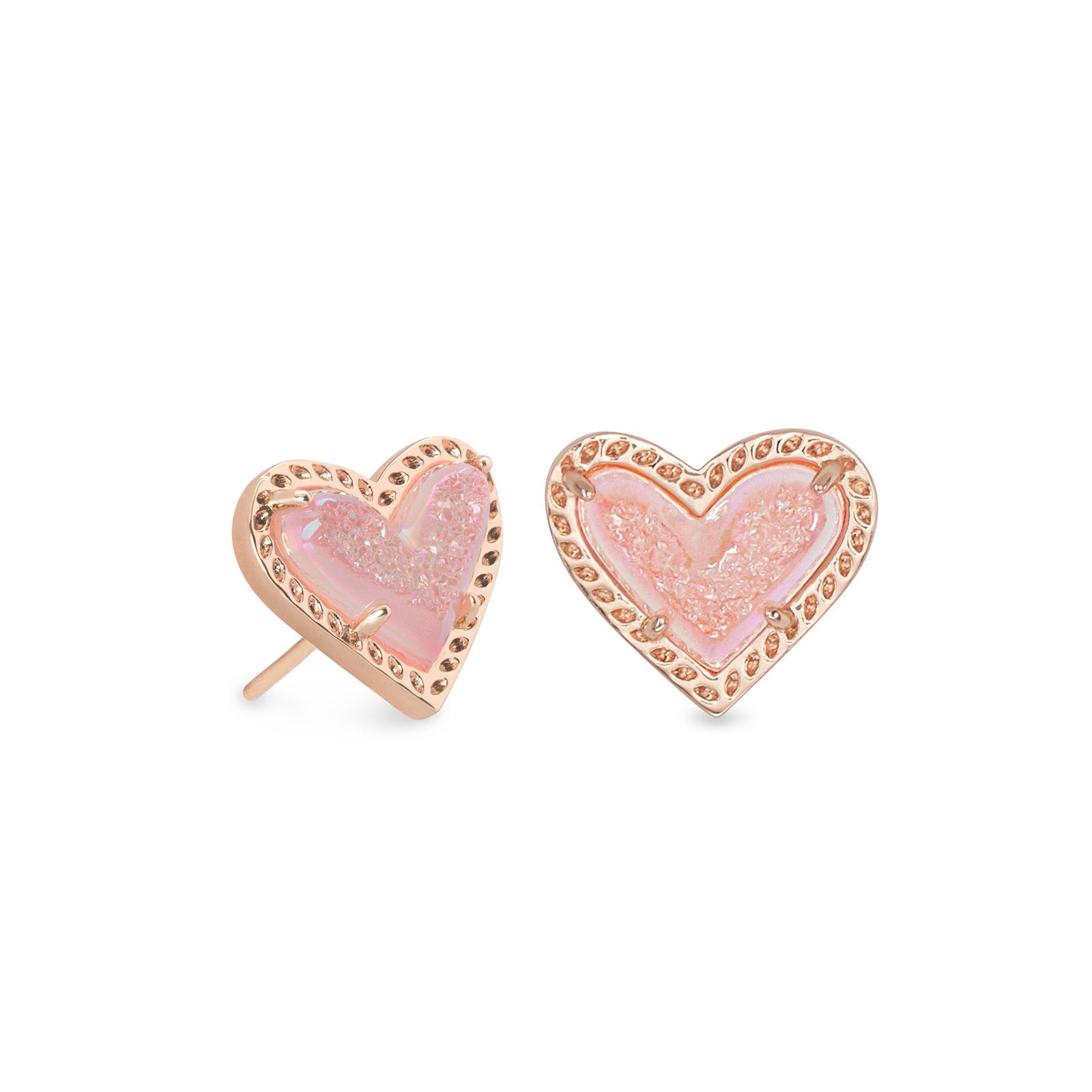 Ari Heart Stud Earrings-Earrings-Vixen Collection, Day Spa and Women's Boutique Located in Seattle, Washington