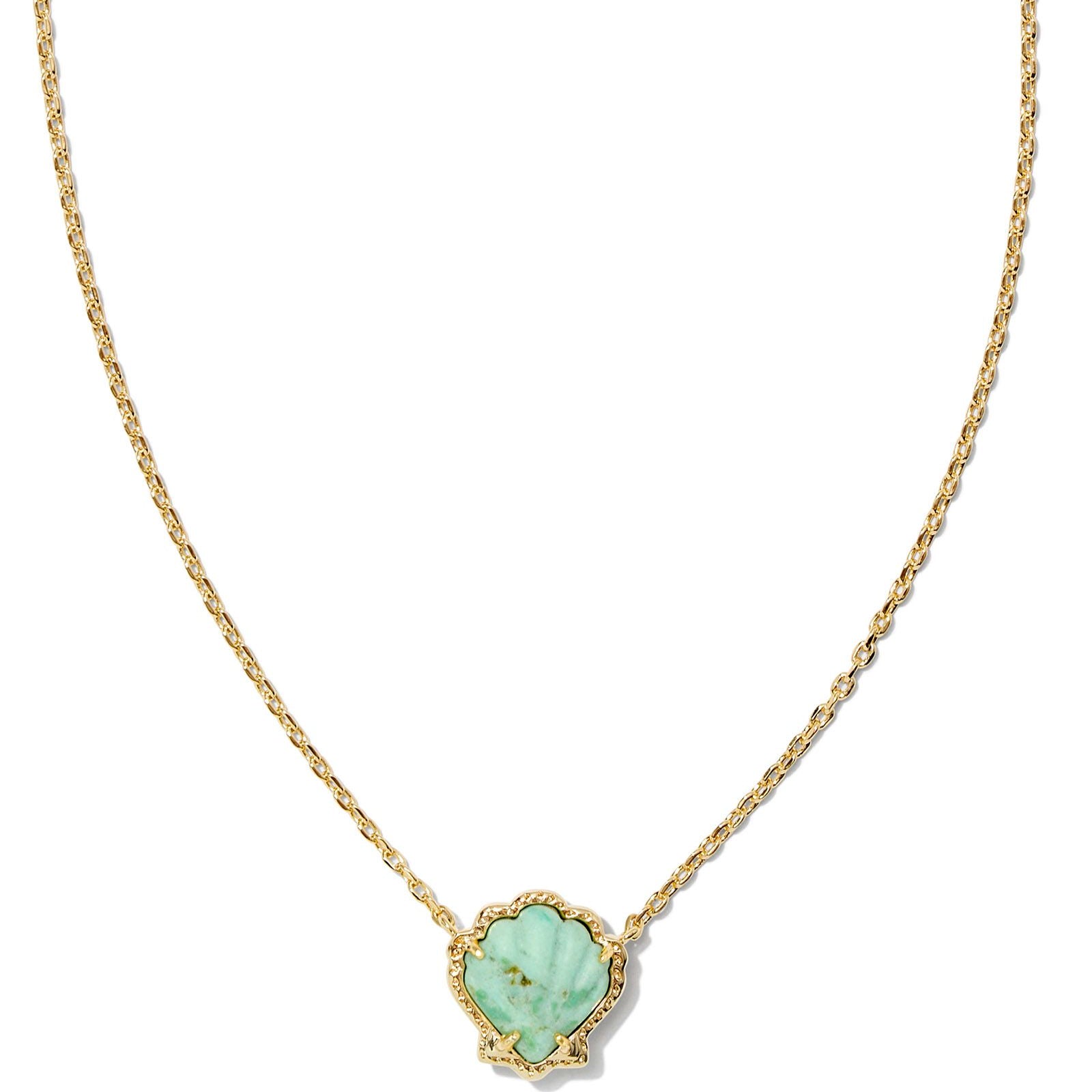Brynne Shell Short Pendant Necklace-Necklaces-Vixen Collection, Day Spa and Women's Boutique Located in Seattle, Washington
