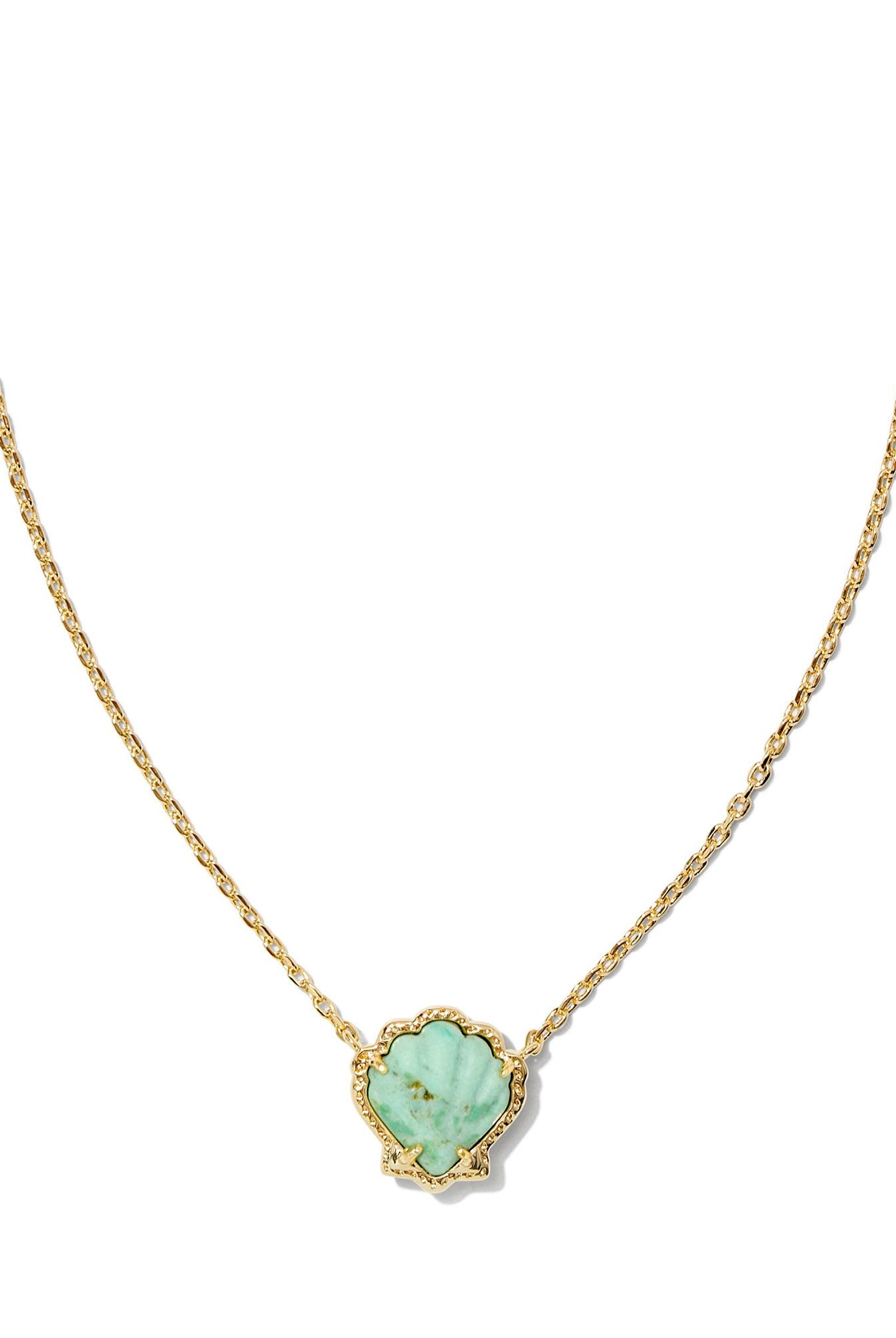 Brynne Shell Short Pendant Necklace-Necklaces-Vixen Collection, Day Spa and Women's Boutique Located in Seattle, Washington