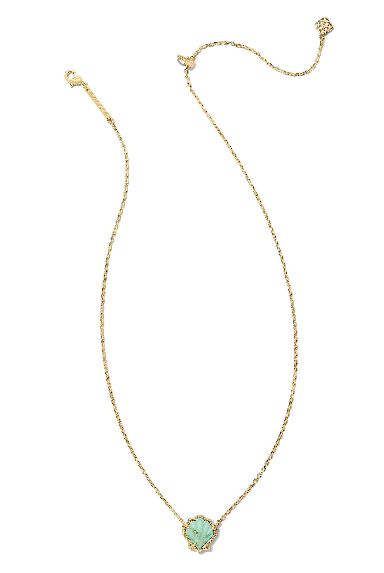 Brynne Shell Short Pendant Necklace-Necklaces-Vixen Collection, Day Spa and Women's Boutique Located in Seattle, Washington