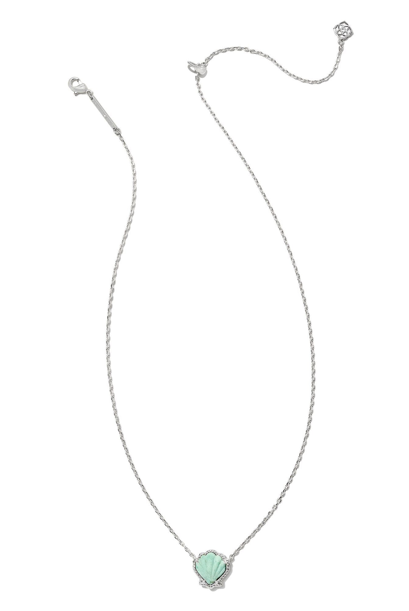 Brynne Shell Short Pendant Necklace-Necklaces-Vixen Collection, Day Spa and Women's Boutique Located in Seattle, Washington