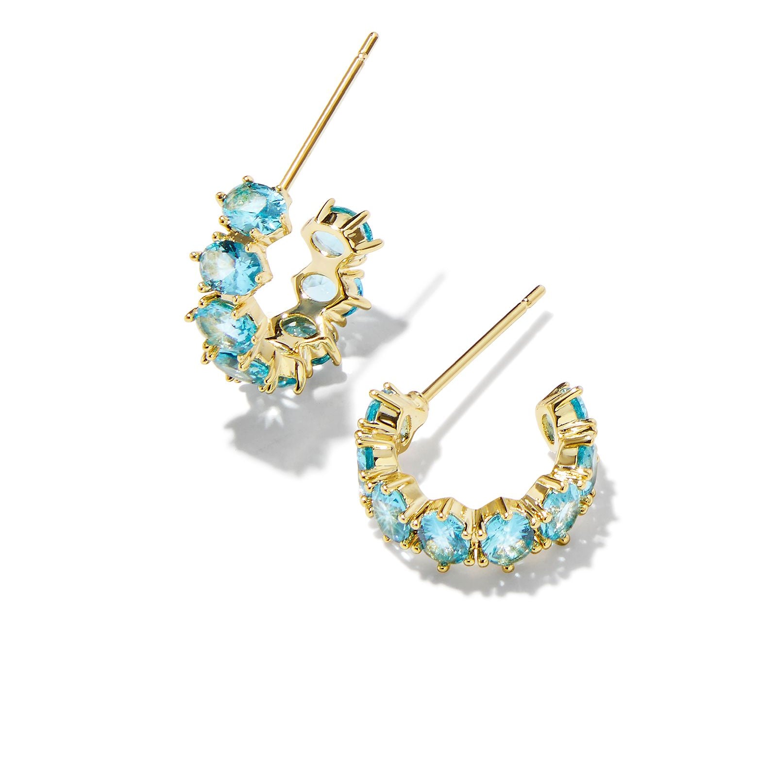 Cailin Crystal Huggie Earrings-Earrings-Vixen Collection, Day Spa and Women's Boutique Located in Seattle, Washington