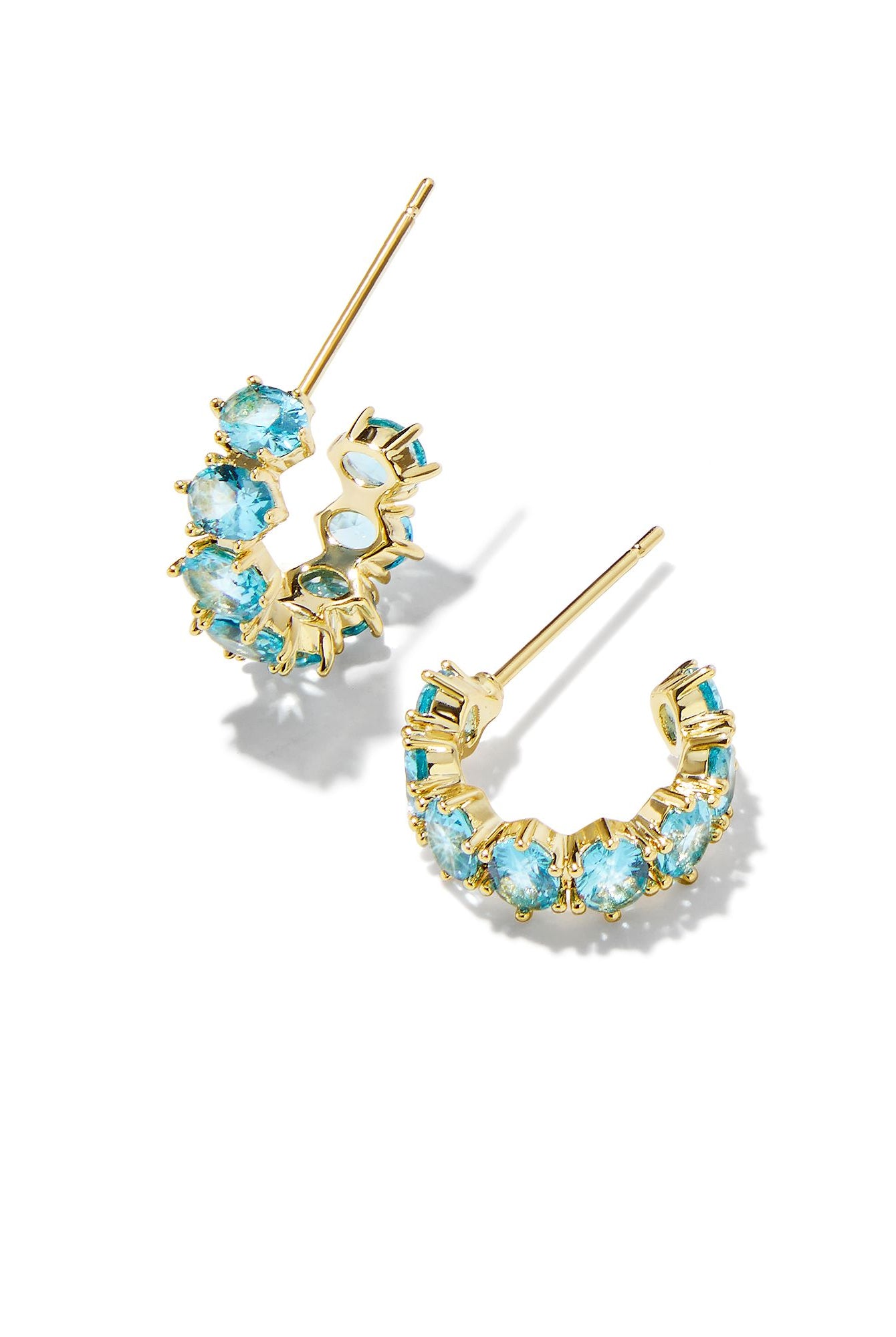 Cailin Crystal Huggie Earrings-Earrings-Vixen Collection, Day Spa and Women's Boutique Located in Seattle, Washington